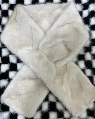 Real Fur Scarf För Dam Mink päls